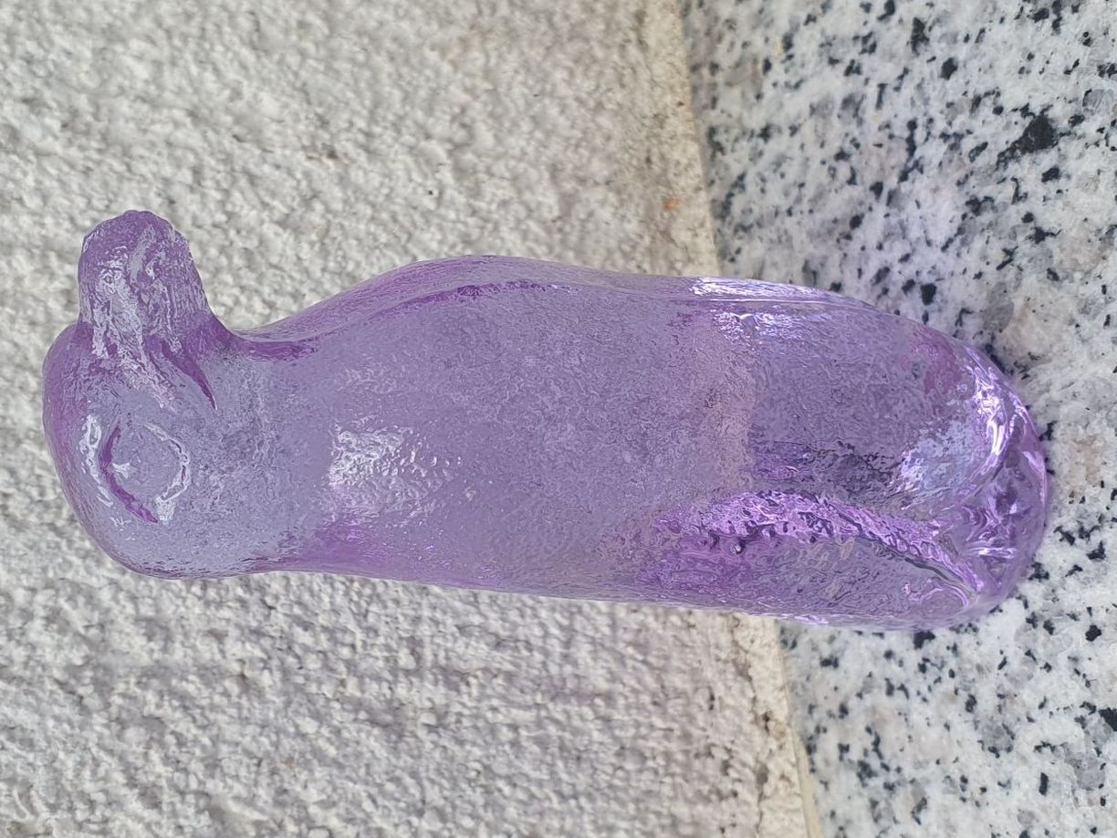 Alexandrit glass penguine figure color change rare collectible item